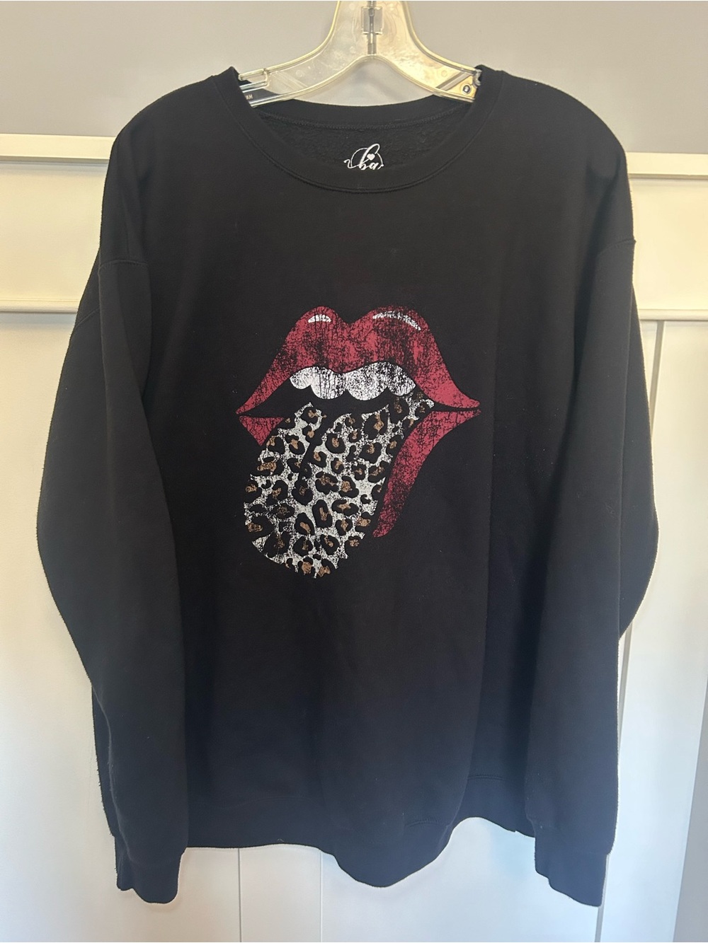 Vintage Rolling Stones style graphic crewneck sweatshirt